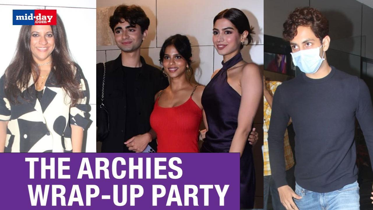 Suhana Khan, Khushi Kapoor and other starkids at ‘The Archies’ wrap-up party